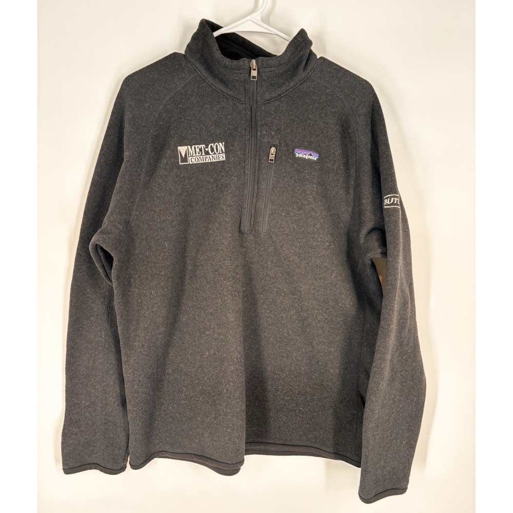 Patagonia Mens Better Sweater 1/4 Zip Jacket Large Black